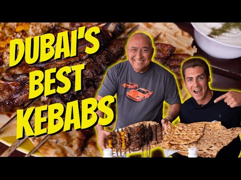🇮🇷 MELHORES Kebabs de Dubai 😱Comida PERSA autêntica AQUI! #dubai #dubaikebab #kebab