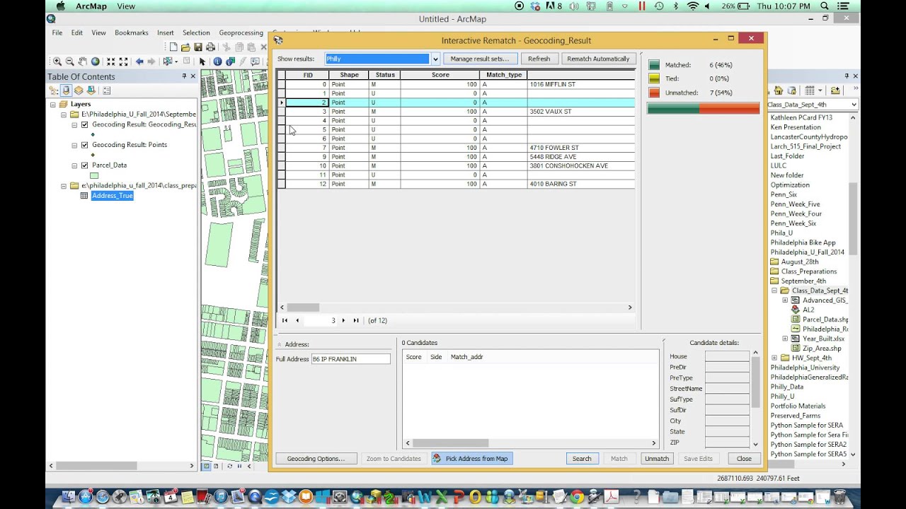 Rematching Failed Addresses