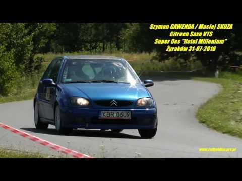 Szymon GAWENDA / Maciej SKUZA - Citroen Saxo VTS - Super Oes "Hotel Millenium"  Żyraków 31-07-2016