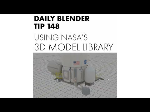 Daily Blender Tip 148 - How to use Nasa's free models and textures