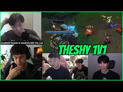 TheShy Plays 1v1s With Rookie & Uzi, Caedrel Reacts To Doublelift's Criticism Of His MSI Tier Lisr