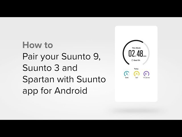 Suunto app - How to pair your watch with Suunto app for Android