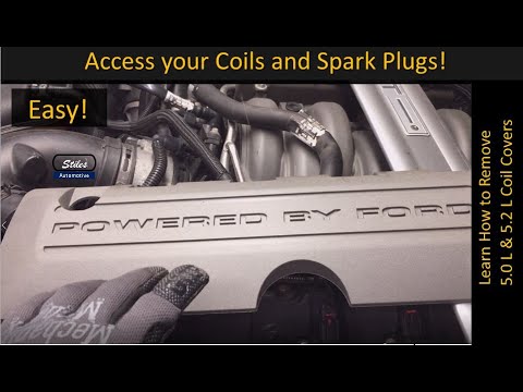 Coil Cover Removal, 2011 thru 2017 5.0L & 2016 thru 2022 5.2L Engines