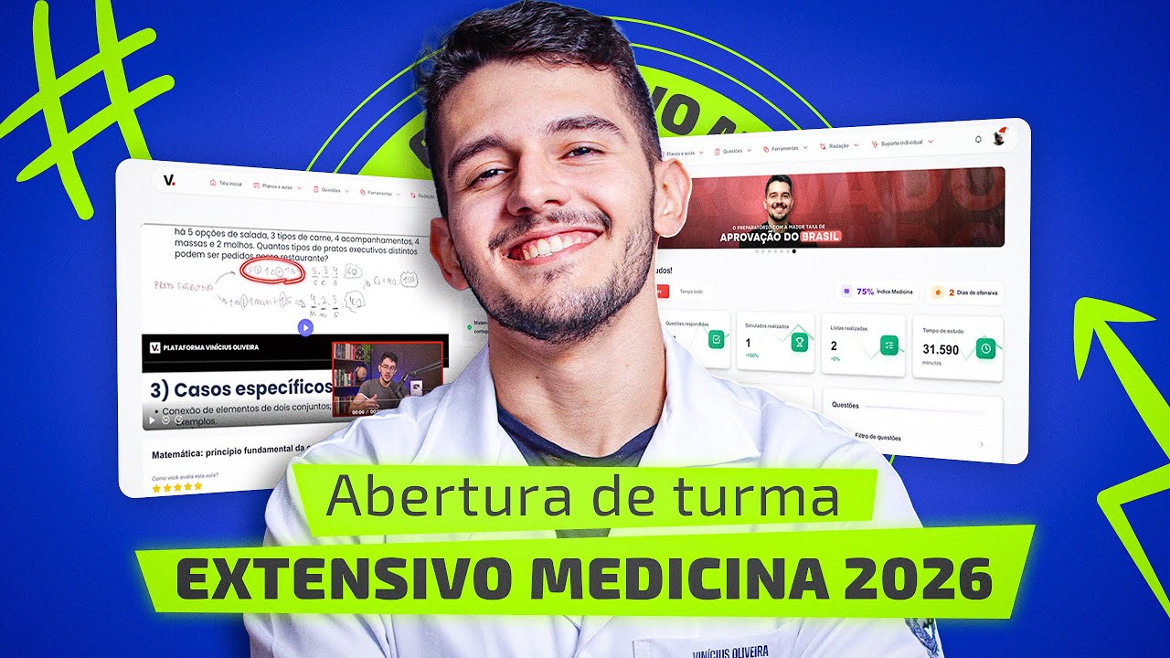 Abertura de vagas para a Plataforma Vinícius Oliveira 2026