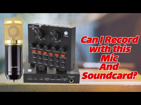 Is BM 800 Mic and V8 Soundcard a good choice for Music Recording, podcasting And live Streaming?