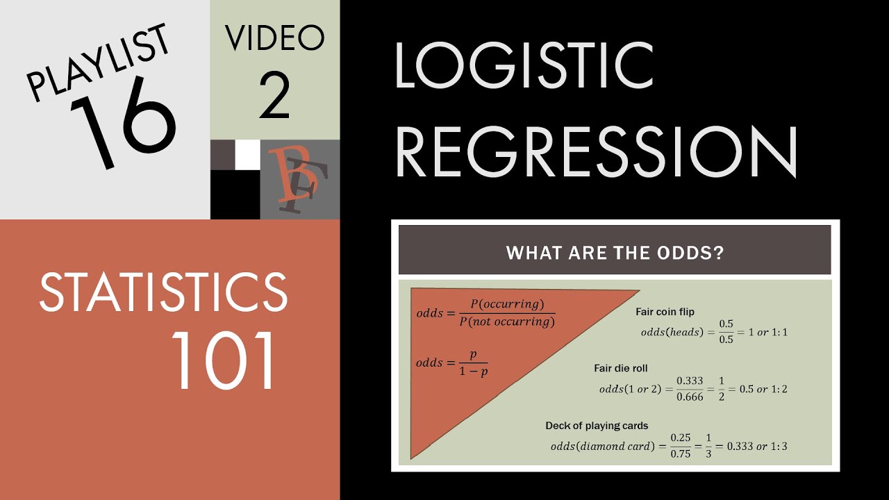 Statistics 101: Logistic Regression Probability, Odds, and Odds Ratio