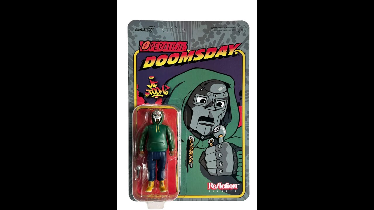 MFDOOM X Super7 action figure unboxing