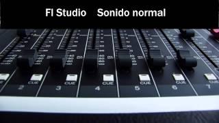 FL Studio:  Normal y con Compressor Mastering 6Db
