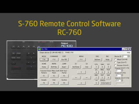 RC-760 - The Roland S-760 Remote Control Software