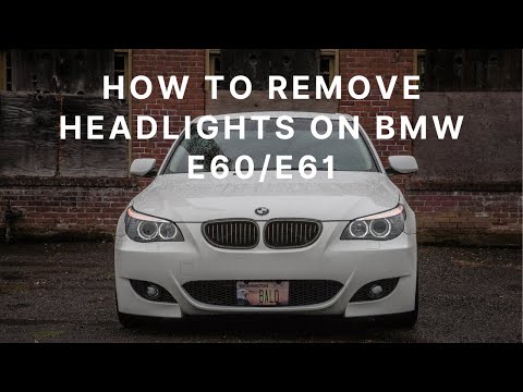 How to remove headlights on BMW E60/E61