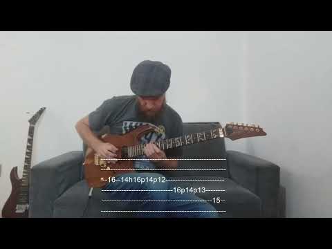 Frase de guitarra utilizando a escala Menor Harmônica de Em - lick de guitarra - guitar lick -