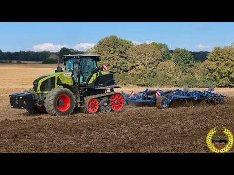 Claas Axion 960 TT mit Köckerling Grubber | Bodenbearbeitung | Grubbern