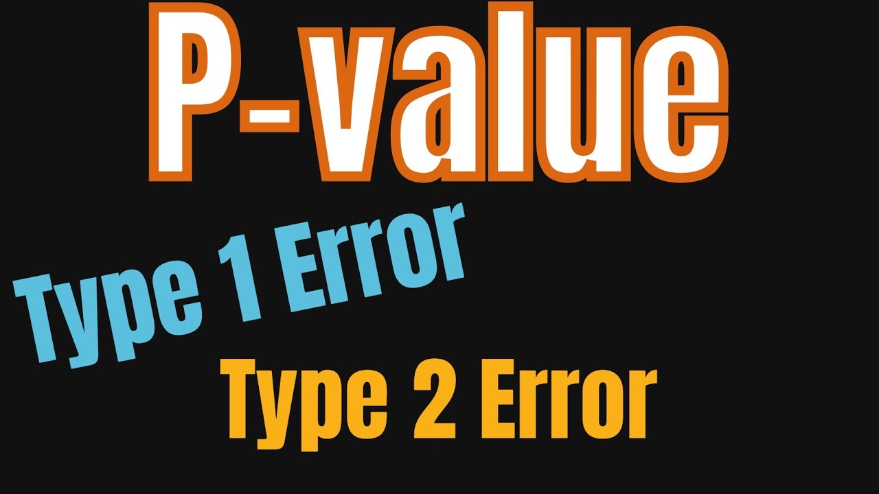 P-Value multiple-choice--Type 1 & Type 2 Errors