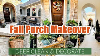🍁New! Fall Front Porch Makeover/Cozy Fall Decorating Ideas