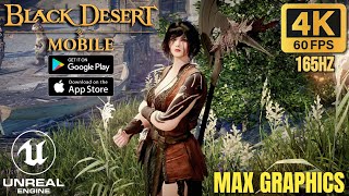 Black Desert Mobile (2023) - Gameplay Max Graphics Setting 4K 60Fps 165Hz Redmagic 7 Android/iOS