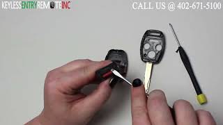 How To Replace 2003 - 2007 Honda Accord Key Fob Remote Battery