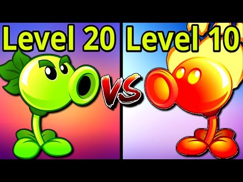 Repeater 20 VS Fire Peashooter 10 - Free vs Premium Plants