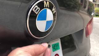 BMW X1 X2 X3 X4 X5 X6 - HOW TO ACCESS THE TRUNK FROM OUTSIDE OF THE CAR - HOW TO