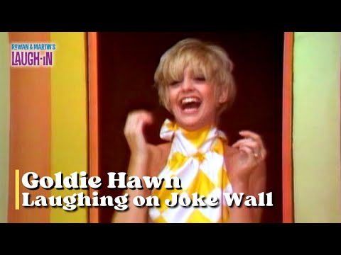 Goldie Hawn | Laughing On The Joke Wall | Rowan & Martin's Laugh-In