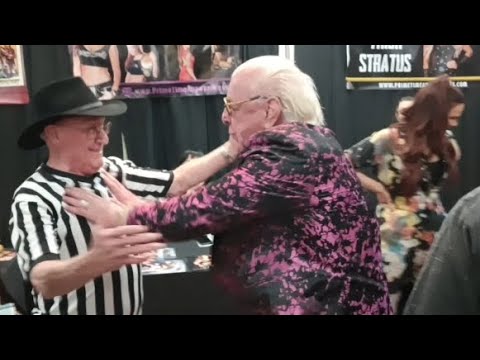 Ric Flair "Shoves" Earl Hebner | WWE WrestleCon Philly 2024