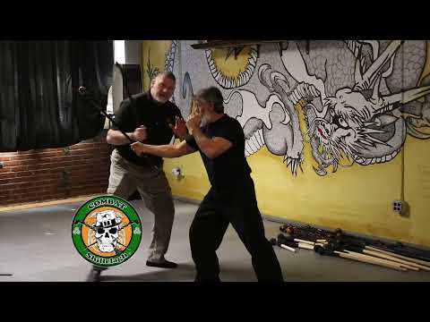 Passing Inside the Arc of a Shillelagh Strike - Irish Stick Fighting