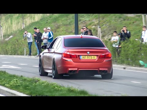 Modified BMW M5 F10 with Custom Exhaust - LOUD Accelerations, Burnout & Revs !