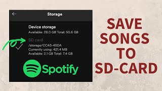How to Save Spotify Songs to SD Card | 2020 | Any Phone