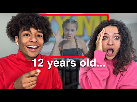 REACTING TO MY OLD MUSIC VIDEOS!!! **cringe**
