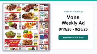 Vons Weekly Ad (8/19/26 - 8/25/26) Best Deals