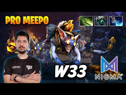 w33 Meepo - NIGMA vs SECRET - Dota 2 Pro Gameplay [Watch & Learn]