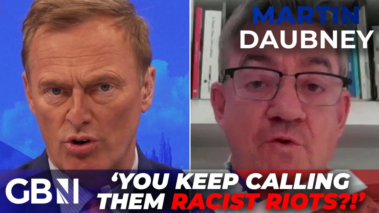 Martin Daubney STRUGGLES to keep his cool as former Labour adviser brands 'all rioters RACIST'
