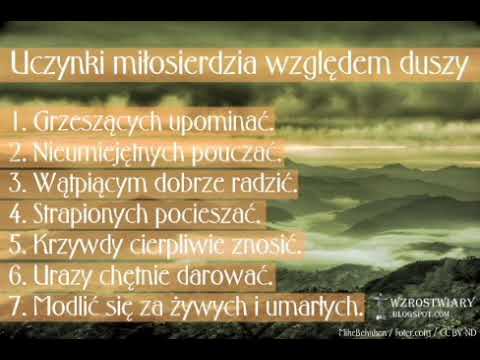 Uczynki miłosierdzia względem duszy - "Mały katechizm".