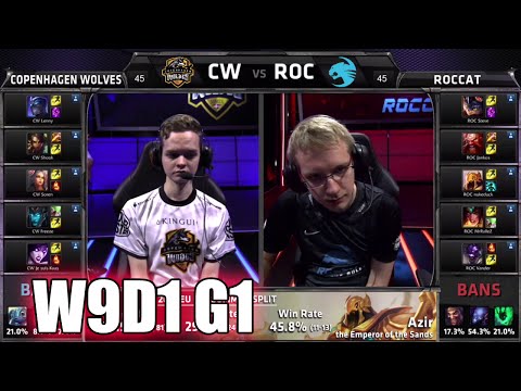 Copenhagen Wolves vs ROCCAT | S5 EU LCS Summer 2015 Week 9 Day 1 | CW vs ROC W9D1 G1
