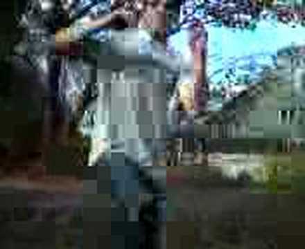 Salemme kicks the camera