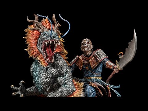 XM Studios Eddie X The Chinese Dragon 2016 The Book Of Souls World Tour 1/4 Scale Assembly Video