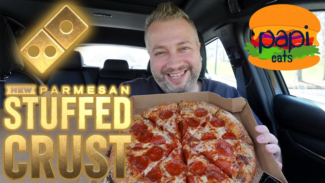 Domino's NEW Parmesan Stuffed Crust Pizza Review