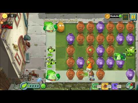 Plants vs Zombies 2 Vasebreaker Endless Level 100 Every Plants vs Zombies