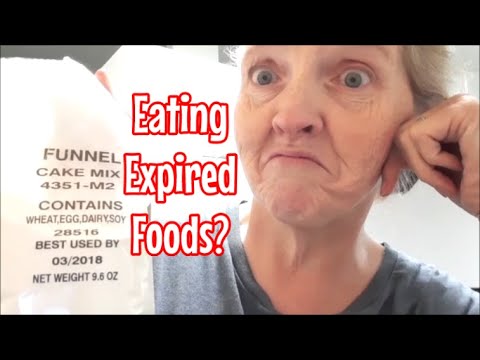 EATING EXPIRED FOOD | MAKING FUNNEL CAKE with Expired...