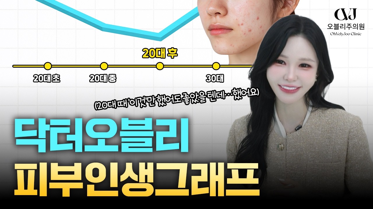 폭망했던 20대 피부를 심폐소생한 닥터 오블리 오영주 원장님의 피부 인생 그래프 최초 공개! (20대의 최악의 습관도 알려드립니다...!!!)