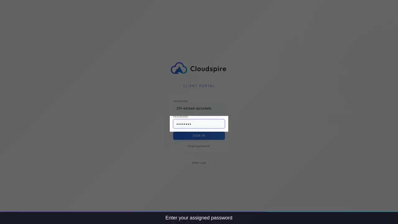 How to Log In to the Customer Portal — Cloudspire Voice