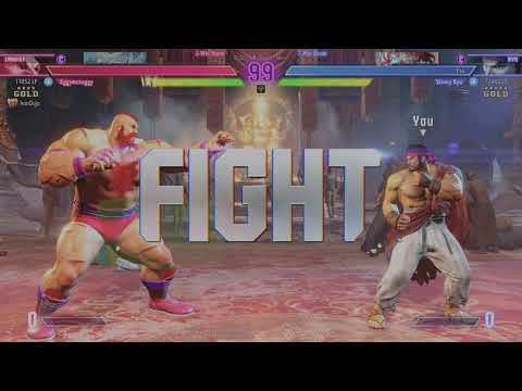 Street Fighter 6 — Zangief (Gold) vs Ryu (Gold), Platinum Rank up