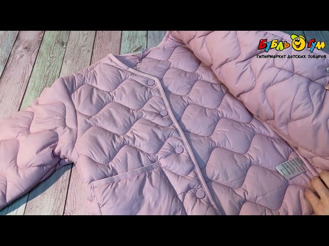 Куртка Lanson Kids демисезонная на кнопках розовая  - видео