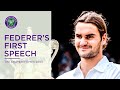 Roger Federer's first Champion's Speech | Wimbledon Retro