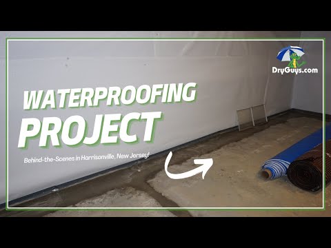 Basement Waterproofing BEHIND THE SCENES | Waterproofing Process in Harrisonville, New Jersey