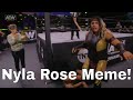 Nyla Rose Dancing Meme Hips Don T Lie On AEW Dynamite Shorts