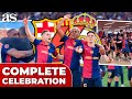 FC BARCELONA COMPLETE CELEBRATION After BEATING REAL MADRID In The CLÁSICO And SEALING LALIGA
