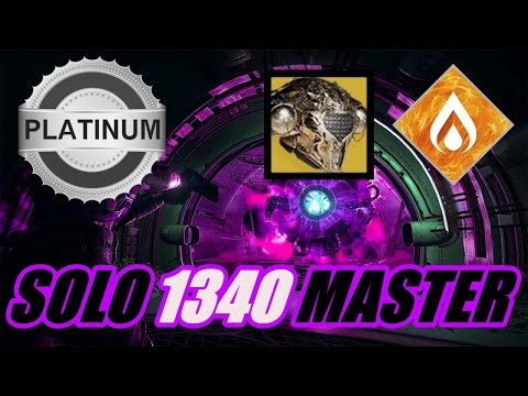 EASILY Solo 1340 Master Nightfall (Platinum Rank -100K) W/Boss Exploit - WARLOCK - Destiny 2