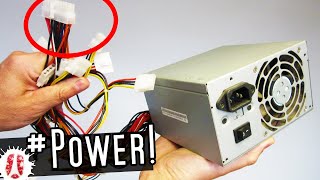 HOW TO Start & Reuse A Computer Power Supply WITHOUT A Computer | PC ATX PSU Upcycling #DIY #reuse