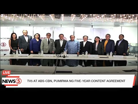 #TV5 at ABS-CBN, pumirma ng five-year content agreement #News5 (June 28, 2023)