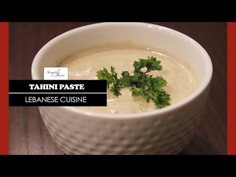 Tahini Dip | How To Make Falafel Jain Tahini Paste | Lebanese Cuisine | Simply Jain